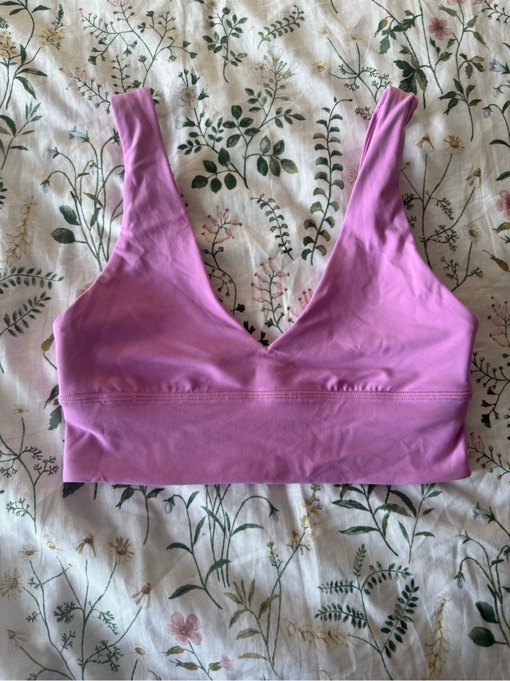 lululemon athletica Soft V-Neck Wireless Bra -  Pink